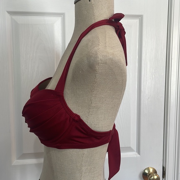 Pour Moi? ASOS Burgundy red bikini top - Picture 4 of 9